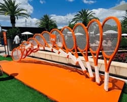 Engenheira civil Tania Montanari durante o Miami Open 2026