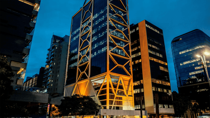 Imagem da fachada do Itaú Cultural na Av. Paulista