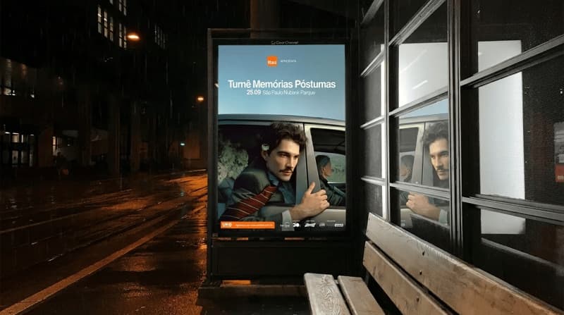 Imagem de divulgação da turnê Memórias Póstumas do cantor Jão